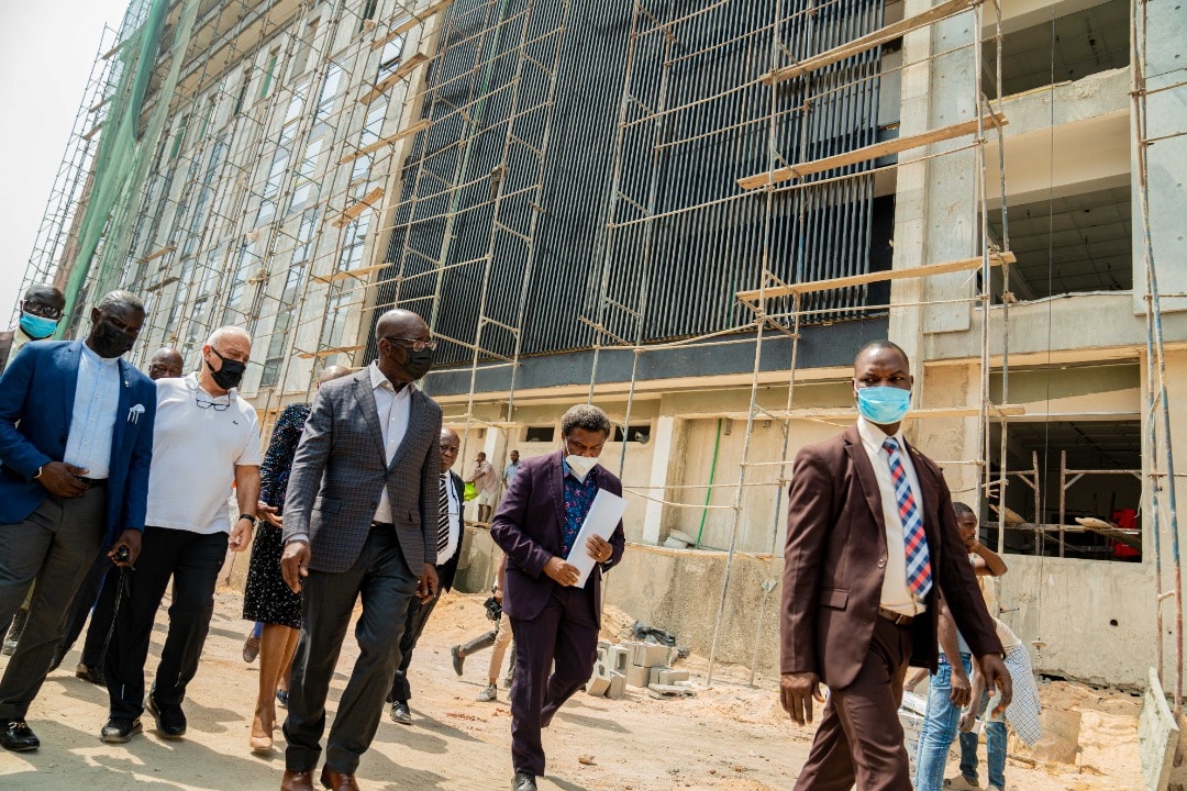 Obaseki on Block B, at Secretariat Complex