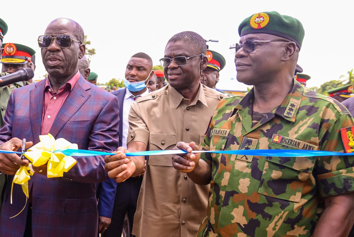 Obaseki, COAS commission projects as Edo donates 20-room officers’ hostel to Nigeria Army