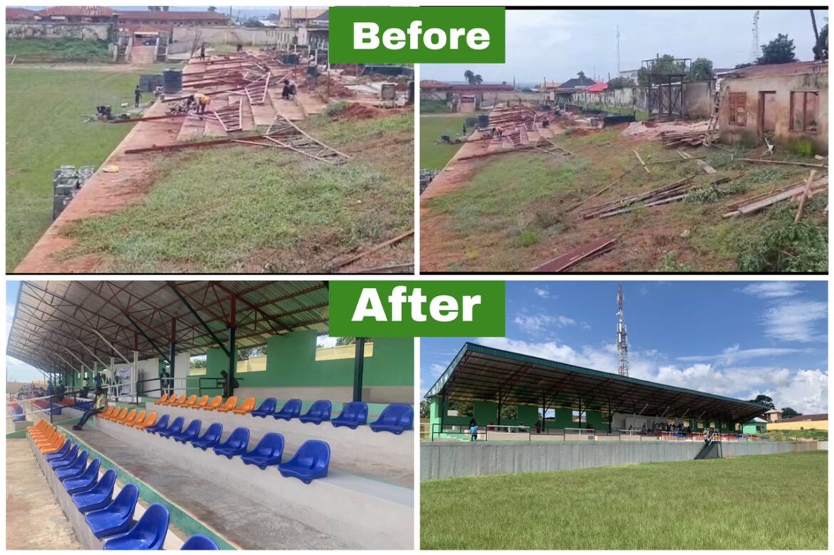 Edo NEWMAP Restores Cultural & Socio-Economic Activities at Igbei By Revamping Dilapidated Sports Centre