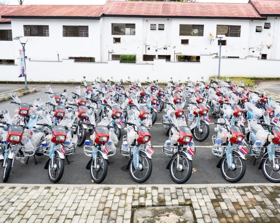 Obaseki donates 150 motorcycles to Edo Vigilante Security Network to boost security in remote areas